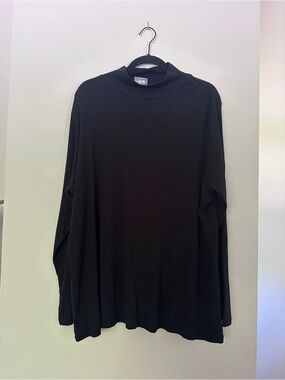 Black Ribbed Turtleneck